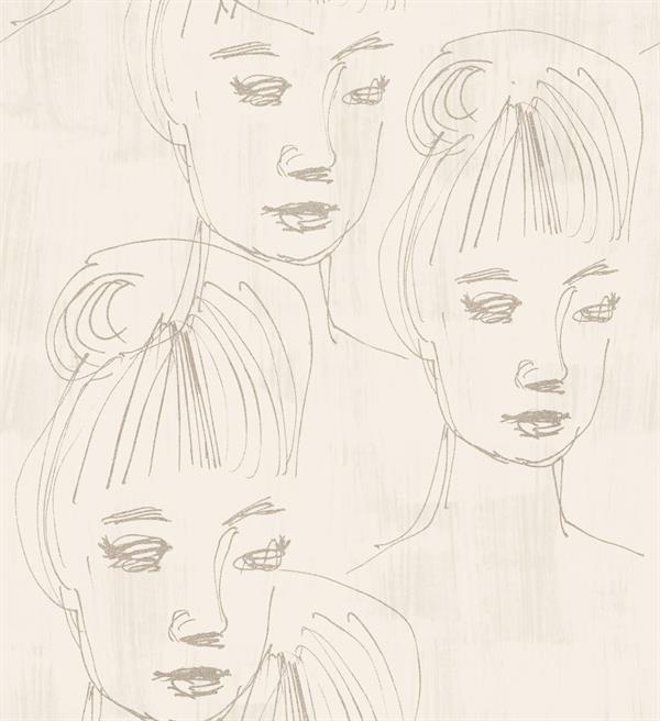 PARATO ARTIST 2024 TNT/ ACRYL DISEGNO VOLTI 0,53X10,05MT