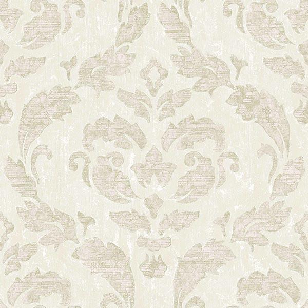PARATO UTOPIA  PVC/TNT  /DAMASCO BEIGE 0,53X10,05MT