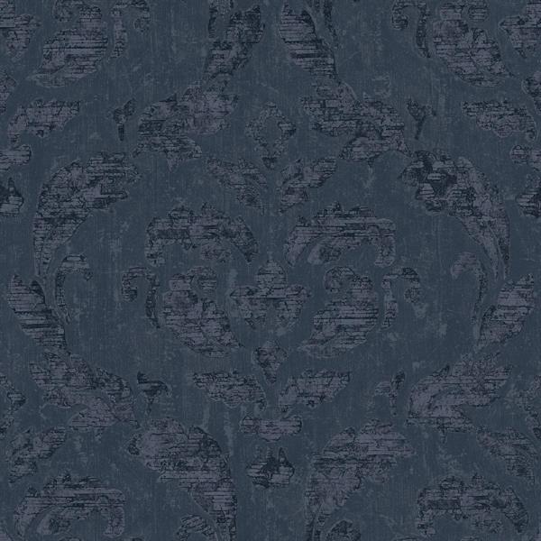 PARATO UTOPIA  PVC/TNT  /DAMASCO BLUE 0,53X10,05MT