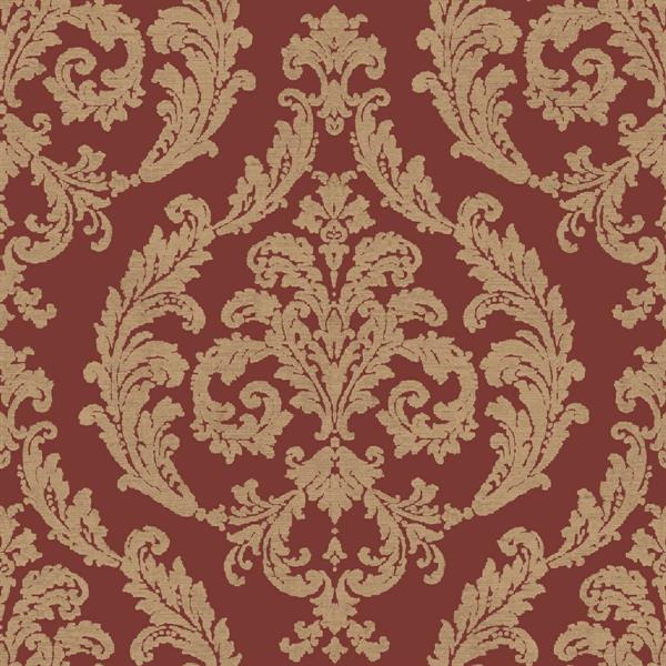 PARATO ROYAL VINILICO SU/TNT DAMASCO RED 0,53X10,05MT