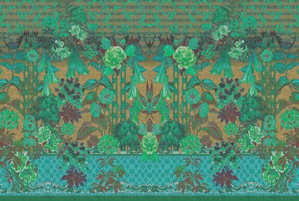 WALL BY PATEL 4 STAMPA  /DIGITALE - FLOWERS G.400x270H.CM