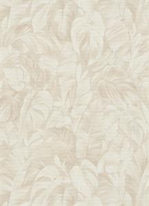 PARATO PLAY OF LIGHT PVC/TNT FOLIAGE BEIGE 0,53X10,05MT
