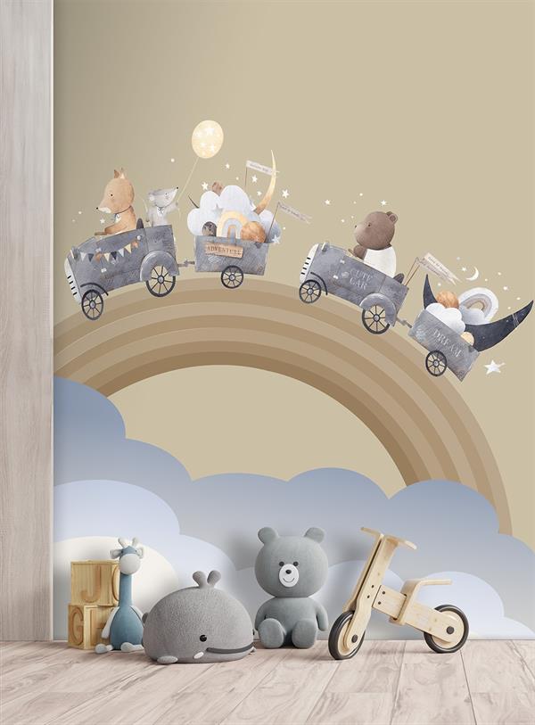 PARATO CUTE WALLS ECO   /TNT KIDS CAR  2,12X2,80H MT (4 TELI)
