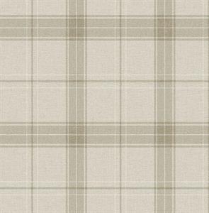 PARATO SAUVAGE 2 IN TNT / SCOZZESE BEIGE/TAUPE 0,52X10,05MT