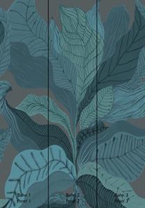 STAMPA RAKU IN TNT      /FOLIAGE BLUE .2,10X3,00H MT (3 TELI)