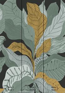 STAMPA RAKU IN TNT      /FOLIAGE GREEN 2,10X3,00H MT (3 TELI)