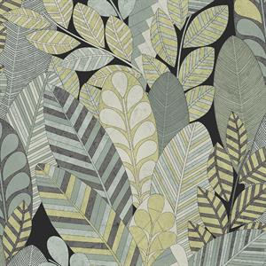 PARATO RAKU IN TNT      /FOLIAGE BLU MARINE 0,53X10,05MT