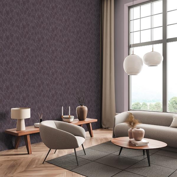 PARATO HEARTHBEAT VOL.2 /PVC/TNT FOLIAGE VIOLET 0,53X10,05MT