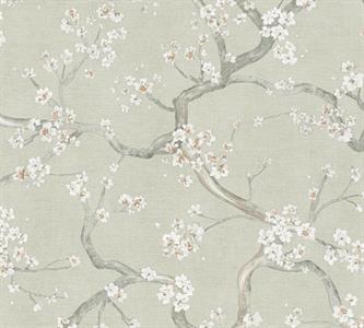 PARATO HEARTHBEAT VOL.1 /PVC/TNT FLOWERS GREEN 0,53X10,05MT