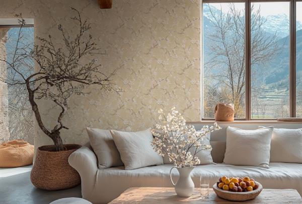 PARATO HEARTHBEAT VOL.1 /PVC/TNT FLOWERS GOLD 0,53X10,05MT