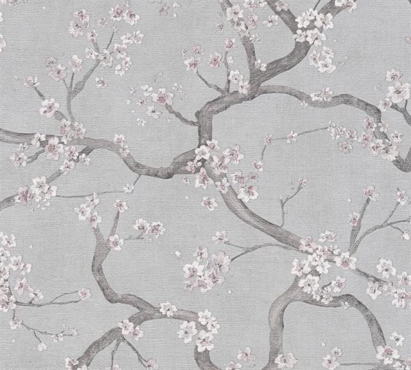 PARATO HEARTHBEAT VOL.1 /PVC/TNT FLOWERS GREY 0,53X10,05MT