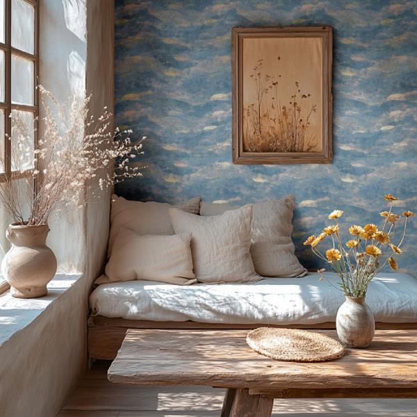 PARATO HEARTHBEAT VOL.1 /PVC/TNT MATERICO BLUE 0,53X10,05MT