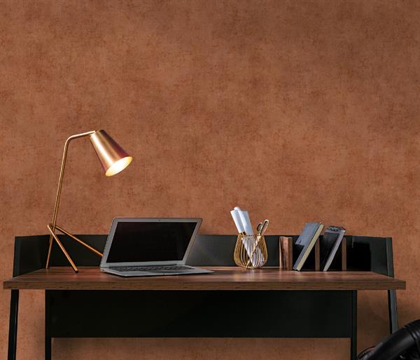 PARATO CHIC&CHARM PVC   /TNT UNITO TERRACOTTA 0,53X10,05MT