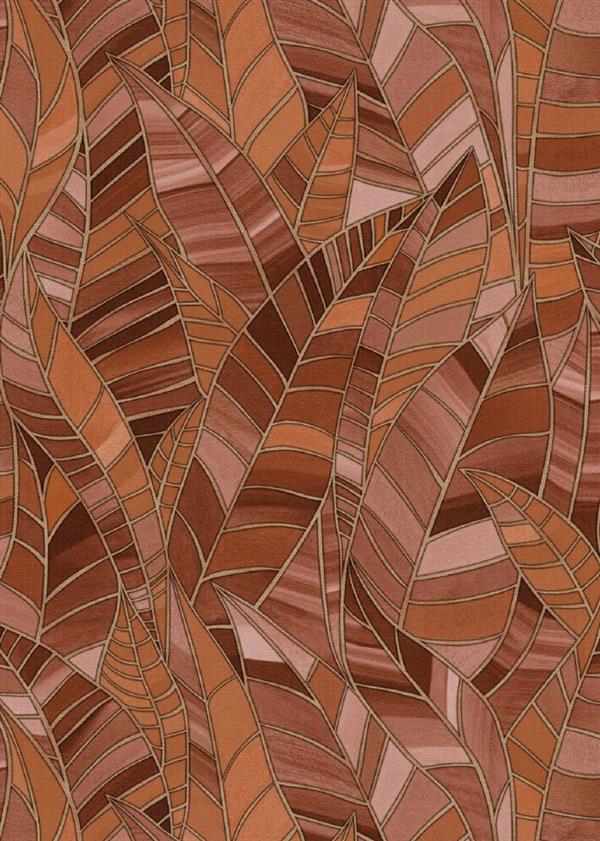 PARATO CHIC&CHARM PVC   /TNT DESIGN TERRACOTTA 0,53X10,05MT