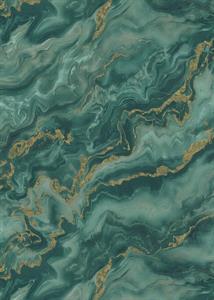 PARATO CHIC&CHARM PVC   /TNT MARMO GREEN 0,53X10,05MT