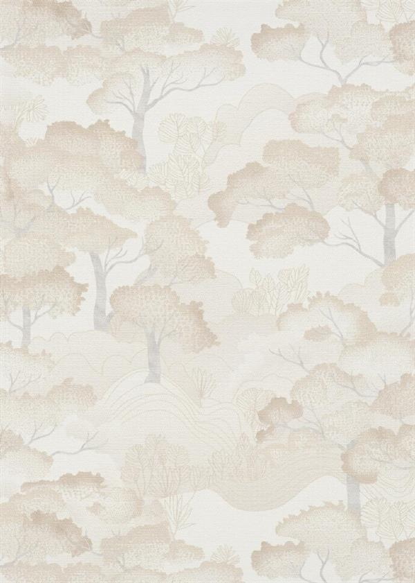 PARATO CHIC&CHARM PVC   /TNT FOLIAGE BEIGE 0,53X10,05MT