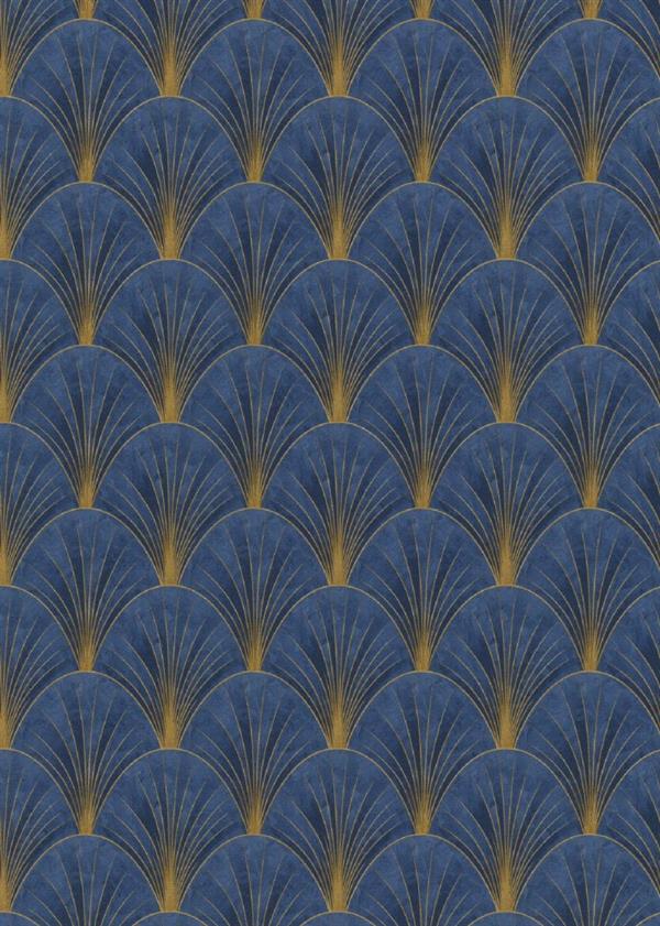 PARATO CHIC&CHARM PVC   /TNT DESIGN BLUE 0,53X10,05MT