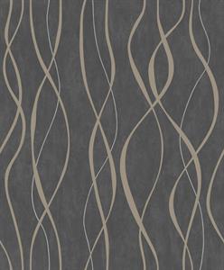 PARATO SPECIAL FX 2 IN  PVC/TNT DESIGN BLACK G. 0,53X10,05MT