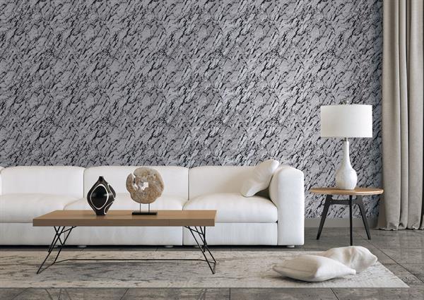 PARATO SPECIAL FX 2 IN  PVC/TNT MARBLE SILVER GREY 0,53X10,05MT