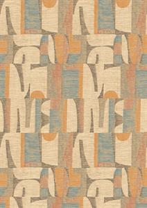 STAMPA IMANI IN PVC/TNT /DESIGN ORANGE 2,12X3,00H  MT(4 TELI)