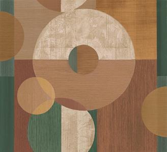 STAMPA IMANI IN PVC/TNT /DESIGN GREEN 3,18X3,00H MT(6 TELI)