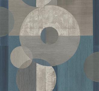 STAMPA IMANI IN PVC/TNT /DESIGN BLUE 3,18X3,00H MT(6 TELI)