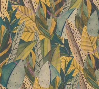 PARATO POP COLOURS PVC/ TNT FOLIAGE YELLOW 0,53X10,05MT