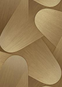 PARATO IRIDIUM PVC/TNT  / DESIGN 3D GOLD 0,53X10,05 MT
