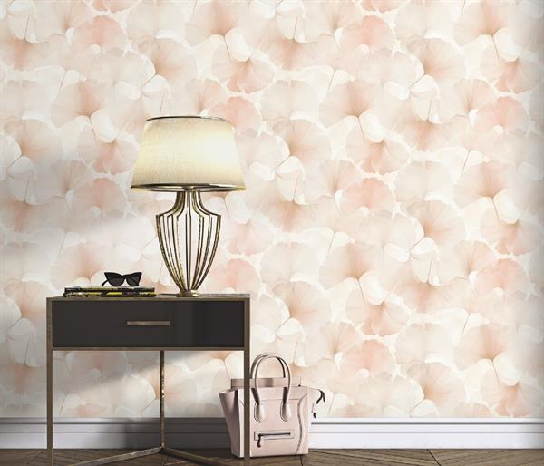 PARATO IRIDIUM PVC/TNT  /FOLIAGE ROSE' 0,53X10,05MT