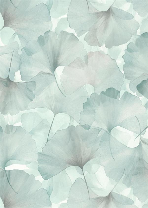 PARATO IRIDIUM PVC/TNT  /FOLIAGE BLUE 0,53X10,05MT