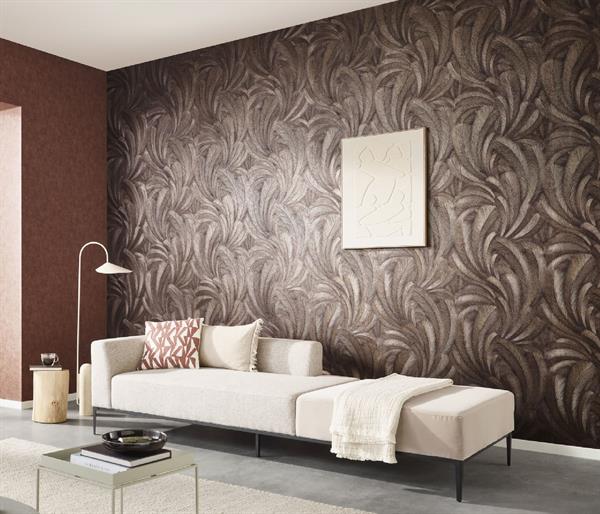 PARATO IRIDIUM PVC/TNT  /FOLIAGE BROWN 0,53X10,05MT