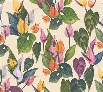 PARATO SCENT OF NATURE  /PVC/TNT FOLIAGE GREEN 0,53X10,05MT