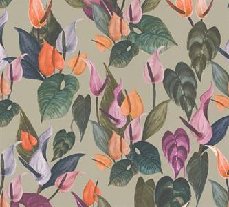 PARATO SCENT OF NATURE  /PVC/TNT FLOWERS OR.0,53X10,05MT
