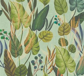 PARATO SCENT OF NATURE  /PVC/TNT FOLIAGE GREEN 0,53X10,05MT
