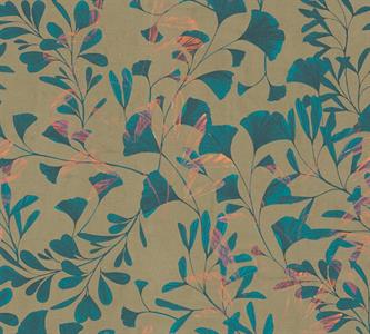 PARATO SCENT OF NATURE  /PVC/TNT FOLIAGE BLUE 0,53X10,05MT