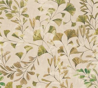 PARATO SCENT OF NATURE  /PVC/TNT FOLIAGE GREEN 0,53X10,05MT