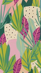 STAMPA POP COLOURS PVC/ TNT FOLIAGE MULT. 1,59X2,80H.MT (3TELI)