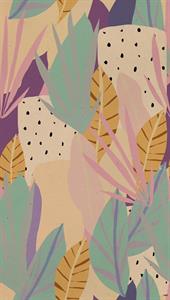 STAMPA POP COLOURS PVC/ TNT FOLIAGE MULT. 1,59X2,80H.MT (3TELI)