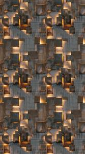 PANNELLO HEARTHBEAT VOL./PVC/TNT DESIGN LED GREEN 1,59X2,80H MT