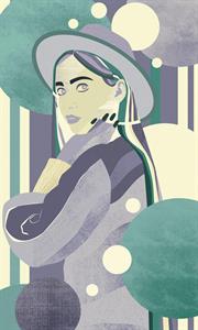 FOTOMURALE FLAIR IN TNT / WOMAM COLOR 150x250H CM