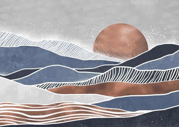 FOTOMURALE FLAIR IN TNT /MOUNTAIN/SEA  350x250H CM