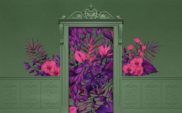 FOTOMURALE FLAIR IN TNT /BOISERIE GREEN  400x250H CM