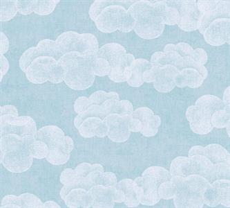 PARATO MIA&PAUL PVC/TNT / NUVOLE BLUE 0,53X10,05MT