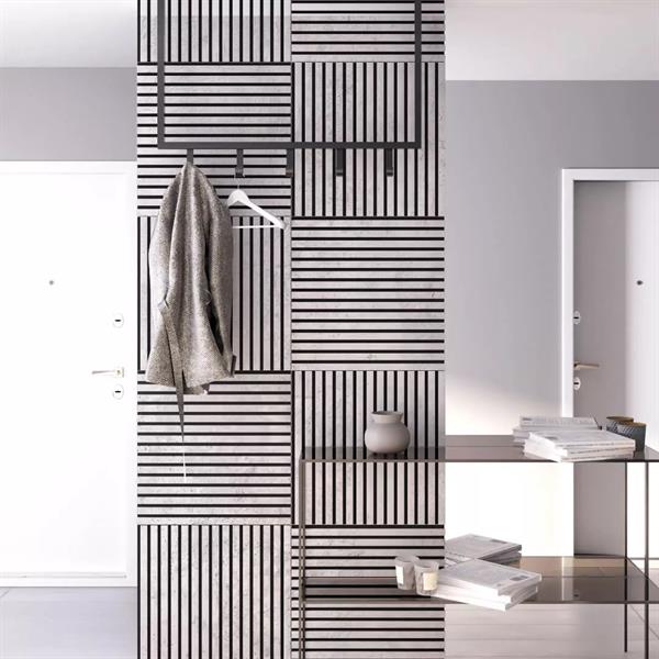 LAMELLO FLESSIBILE MODELLO QUADRO GRIGIO CHICAGO MIS.600X9X600MM