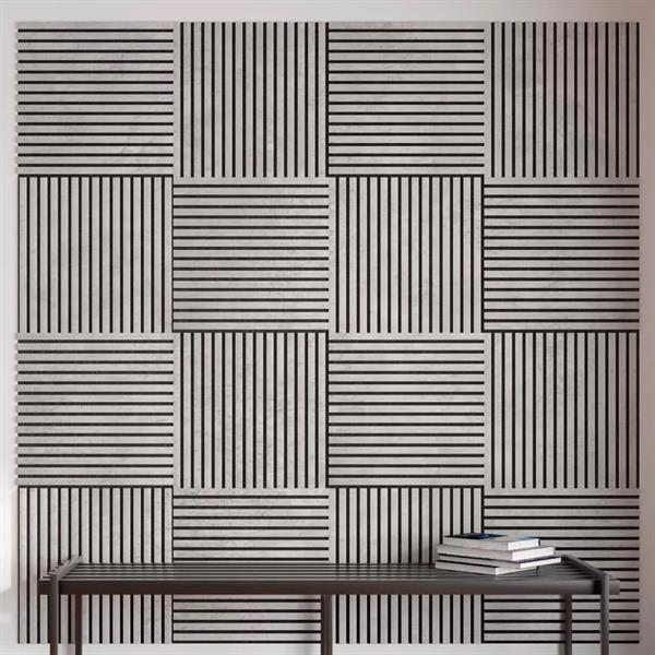 LAMELLO FLESSIBILE MODELLO QUADRO GRIGIO CHICAGO MIS.600X9X600MM