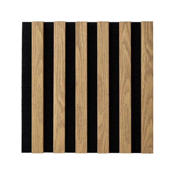 QUADROTTA SILENCE ROVERE CON FELTRO NERO MIS.30X30 CM