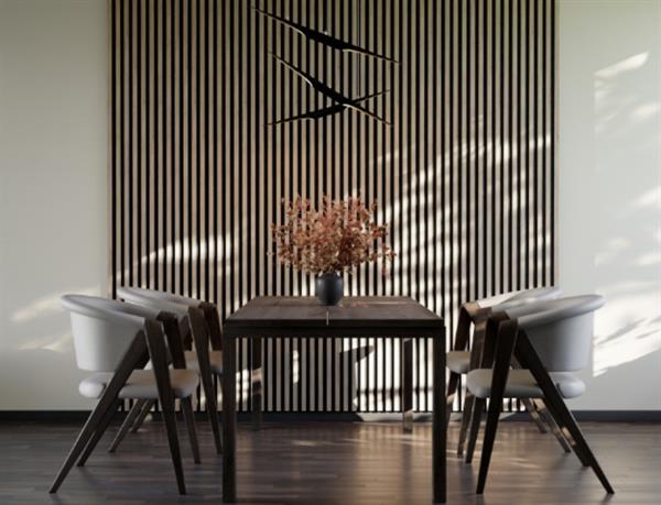 PANNELLO SILENCE ROVERE CON FELTRO NERO MIS.30X270 CM