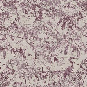 PARATO GUY LA ROCHE     IN TNT FOLIAGE BORGOGNA 0,53X10,05MT