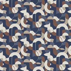 PARATO GUY LA ROCHE     IN TNT DESIGN BLUE 0,53X10,05MT