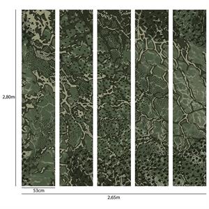 PANNELLO GUY LA ROCHE   IN TNT FOSSILE GREEN 2,65X2,80 H MT(5TEL